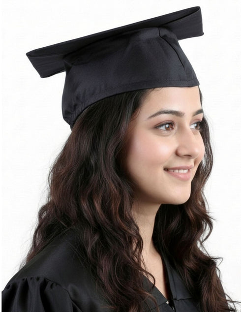 Black Graduate Scholar Cap Graduation Day Kids & Adults Fancy Dress Costume Accessory