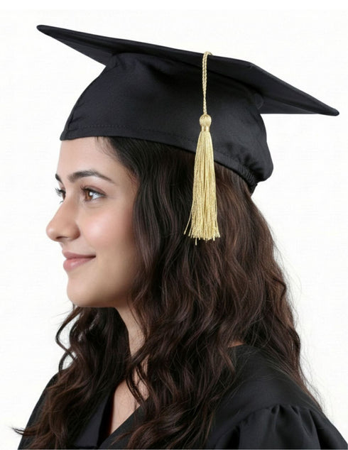 Black Graduate Scholar Cap Graduation Day Kids & Adults Fancy Dress Costume Accessory