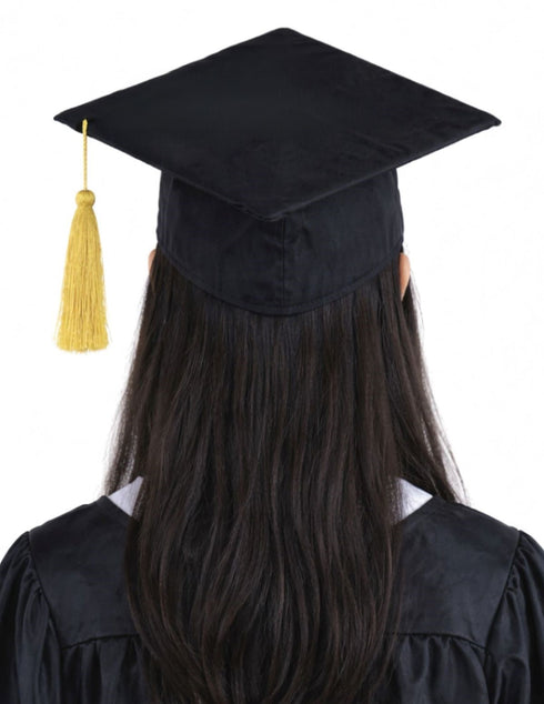 Black Graduate Scholar Cap Graduation Day Kids & Adults Fancy Dress Costume Accessory
