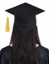 Black Graduate Scholar Cap Graduation Day Kids & Adults Fancy Dress Costume Accessory