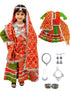 Rajasthani Girl With Traditional Jewellery Indian State Fancy Dress Costume For Girls And Females