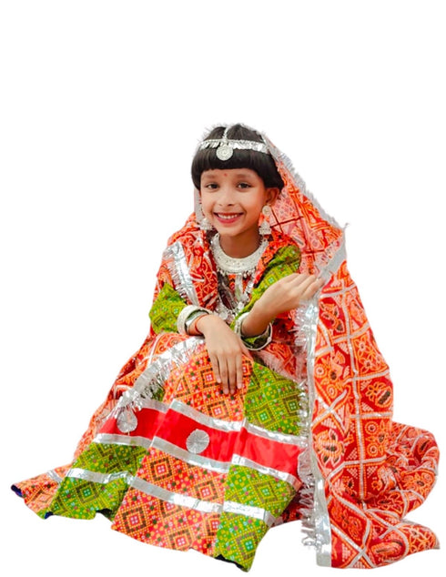 BookMyCostume Rajasthani Girl With Traditional Jewellery Indian State Fancy Dress Costume For Girls And Females