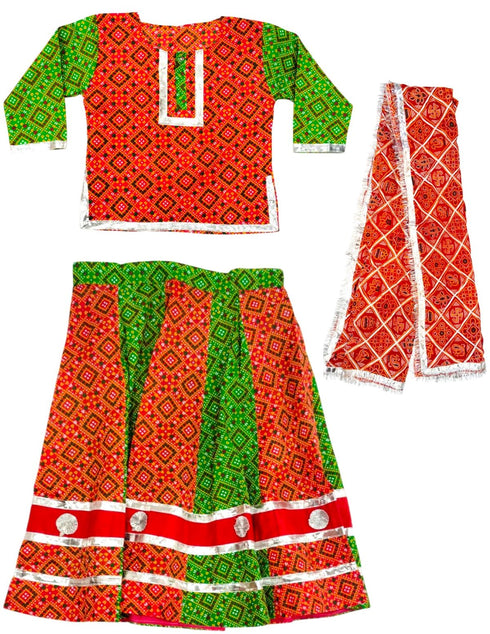 Rajasthani Girl With Traditional Jewellery Indian State Fancy Dress Costume For Girls And Females