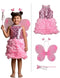Pink Butterfly Insect Kids Fancy Dress Costume for Girls - Imported