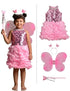Pink Butterfly Insect Kids Fancy Dress Costume for Girls - Imported