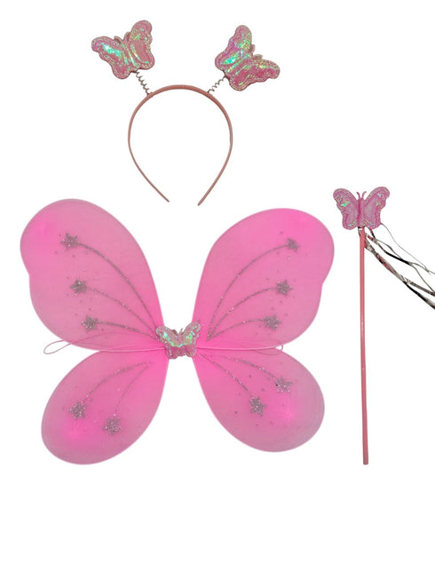 BookMyCostume Pink Butterfly Insect Kids Fancy Dress Costume for Girls - Imported
