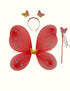 BookMyCostume Red Butterfly Insect Kids Fancy Dress Costume for Girls - Imported