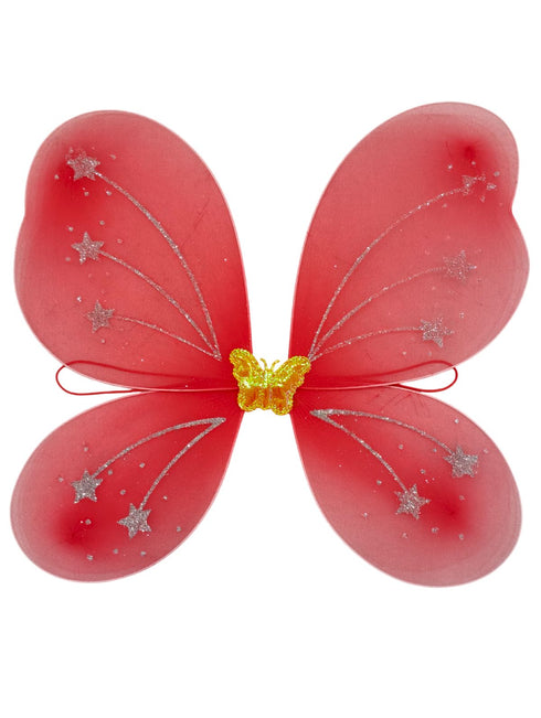 BookMyCostume Red Butterfly Insect Kids Fancy Dress Costume for Girls - Imported