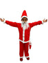 Santa Claus With Beard Complete Set Christmas Kids & Adults Fancy Dress Costume - Premium