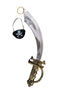 Pirate Cutlass Sword Eye Patch Earring Set Kids and Adults Fancy Dress Costume Accessory for Halloween