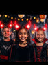 Dracula Vampire Devil LED Horns Headband for Kids – Light-Up Halloween Accessory with On/Off Button (Black/Red)