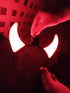 BookMyCostume Dracula Vampire Devil LED Horns Headband for Kids – Light-Up Halloween Accessory with On/Off Button (Black/Red)