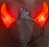 BookMyCostume Dracula Vampire Devil LED Horns Headband for Kids – Light-Up Halloween Accessory with On/Off Button (Black/Red)