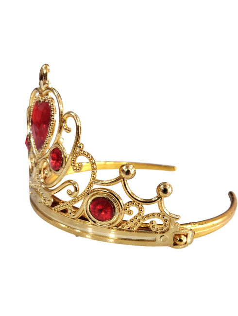 Royal Golden Princess Tiara Crown HeadBand Fancy Dress Costume Accessory for Girls