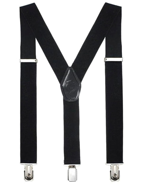 Trendy Black Formal Unisex Premium Suspenders Adults Fancy Dress Costume Accessory