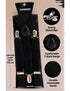 Trendy Black Formal Unisex Premium Suspenders Kids Fancy Dress Costume Accessory