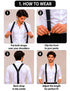 Trendy Black Formal Unisex Premium Suspenders Adults Fancy Dress Costume Accessory