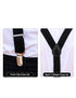 Trendy Black Formal Unisex Premium Suspenders Adults Fancy Dress Costume Accessory