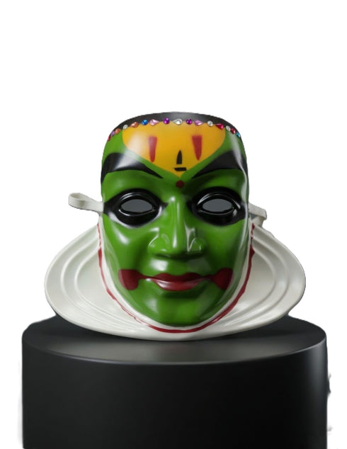 Traditional Kathakali Chhau Dance Face Mask Fancy Dress Costume Accessories