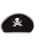 Black Pirate Captain 5 Pcs Kids Costume Set (8-12 Years) - Synthetic Jacket, Plastic Pirate Hook, Eyepatch, Loot Bag & Bandana Cap