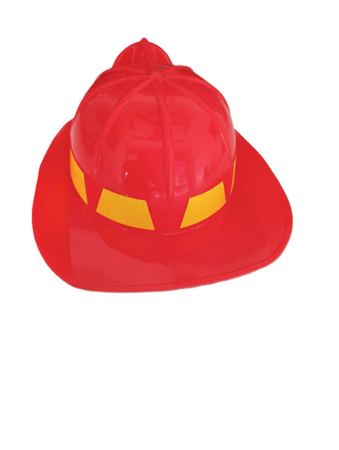 Fireman Fire Fighter Rescue Helmet Community Helper Kids Fancy Dress Accessory