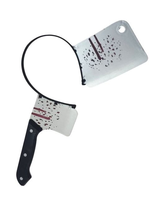 Bloody Butcher Knife Headband Fancy Dress Accessory - Halloween