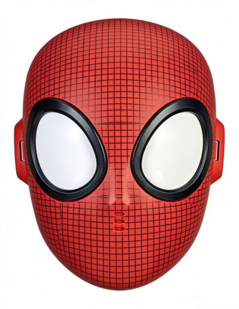 The Red & Black Check-Pattern Superhero Mask Kids Fancy Dress Accessories