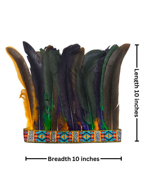 Carnival Multicolor Feather Headdress Crown Fancy Dress Costume