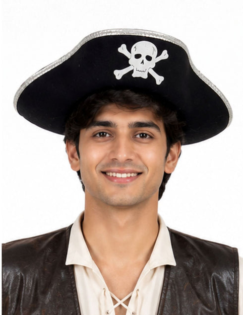 Sea Pirate Captain Hat Fancy Dress Costume Accessories | Halloween Theme