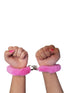 Pink Couples Love Handcuffs Fancy Dress Costume Accessories