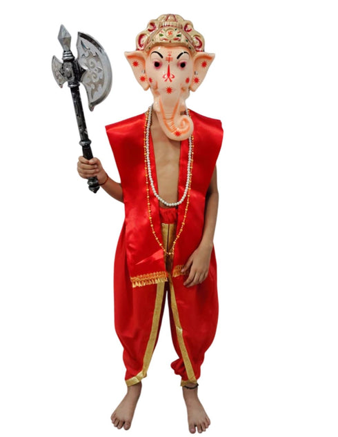 Shri Ganesha Hindu God Kids & Adults Fancy Dress Costume - Premium