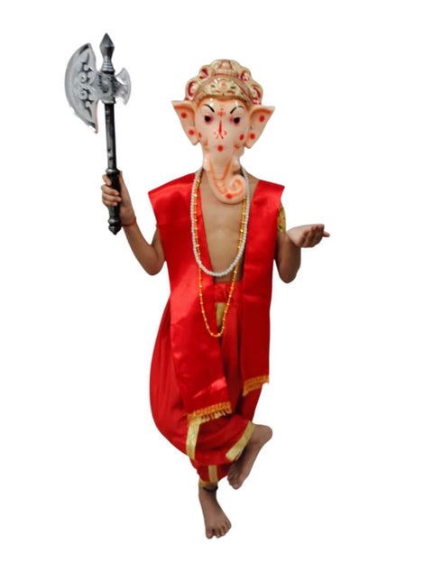 Shri Ganesha Hindu God Kids & Adults Fancy Dress Costume - Premium