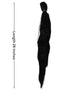Long Black Hair Extension Wig Fancy Dress Costume Accessory