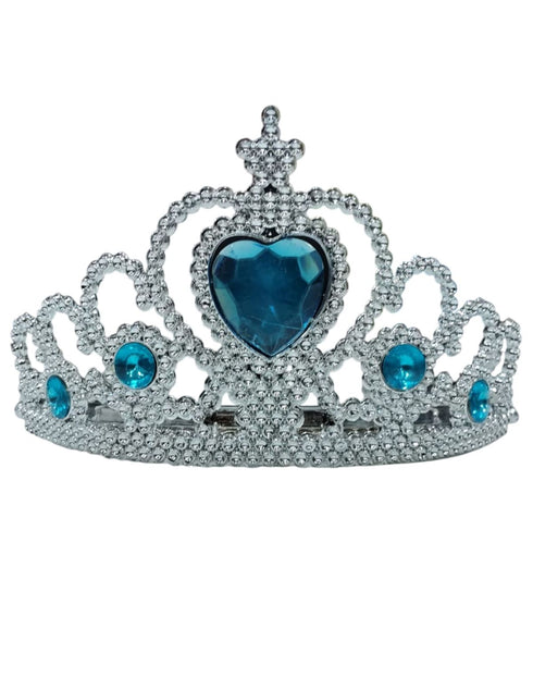 BookMyCostume Complete Queen Accessory Set for Girls – Includes Blue Tiara, Magic Wand, Blonde Braid Hair Clip & Gloves | Fancy Dress, Costume Party, Role Play, Birthday Gift, Fairy Tale Princess Set