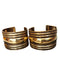Antique Indian Tribal Golden Cuff Kada Bracelet Bangles (Pair of 2) Fancy Dress Costume Accessory for Girls