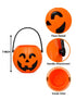 Halloween Pumpkin Plastic Trick & Treat Candy Basket Party Fancy Dress Accessory