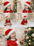 Christmas Dress for Girls Santa Theme Frock Fancy Dress Costume | Santa Girl Costume - Premium
