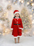 Christmas Dress for Girls Santa Theme Frock Fancy Dress Costume | Santa Girl Costume - Premium