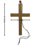 BookMyCostume Christian Jesus Cross Wall Hanging Decoration Fancy Dress Costume Accessory 21.5 Cm