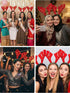 Christmas Red Reindeer Animal Antlers Head Band Kids Fancy Dress Costume Accessory