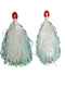 White with Reflection Pom Poms Cheerleader Dance Kids & Adults Costume Accessory
