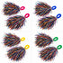 Multi color Pom Poms Cheerleader Dance Kids & Adults Costume Accessory