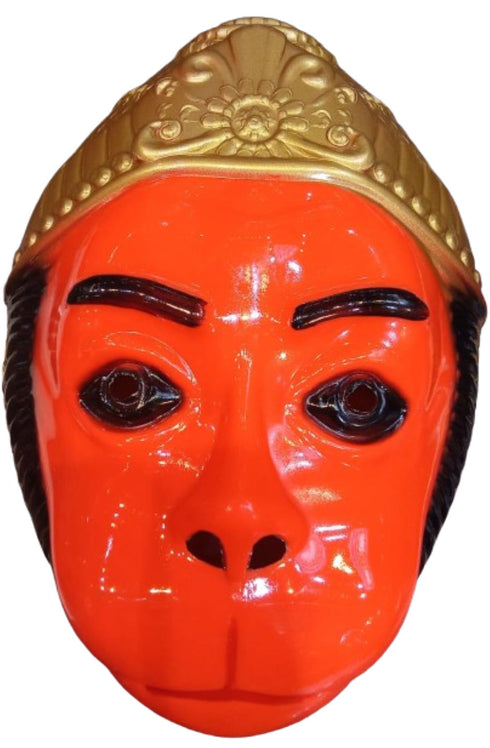 BookMyCoStume Lord Hanuman Bajrang Bali Hindu Monkey God Plastic Mask Kids & Adults Fancy Dress Accessories