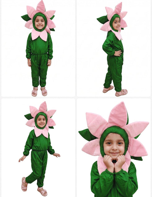 BookMyCostme Pink Flower For Kids Fancy Dress Costume