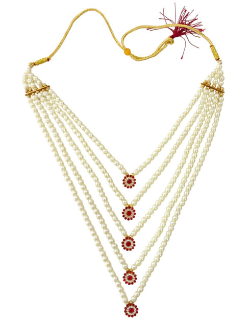 Krishna Light Pearl Jewellery Set for Kids/Janmashtami/Krishna Accessory for Kids/Infant Bal Gopal/Kanha Bal Krishna Mukut/Krishna Jewelry Set 0-8 Years