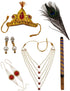Krishna Light Pearl Jewellery Set for Kids/Janmashtami/Krishna Accessory for Kids/Infant Bal Gopal/Kanha Bal Krishna Mukut/Krishna Jewelry Set 0-8 Years
