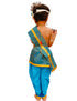Krishna Costume with Heavy Jewellery and Pagdi and Brocade - Janmashtami Complete Premium Dress for Baby Kanha Boys & Girls - Light Blue