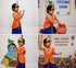 Krishna Costume with Heavy Jewellery and Mukut Set - Janmashtami Premium Dress for Baby Kanha Boys & Girls - Blue & Orange