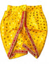 Krishna Yellow Polka Dot Costume Dhoti Patka with Heavy Pearl Jewellery and Mukut Set - Janmashtami Dress Costume for Baby Kanha - Boys & Girls
