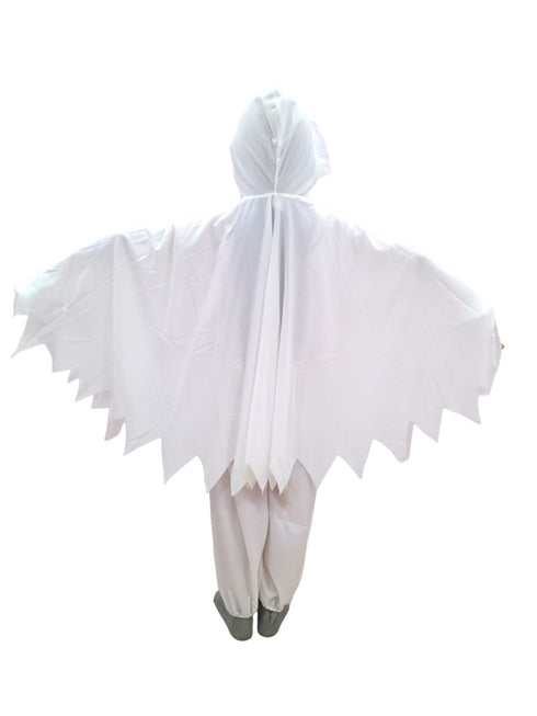 White Ghost Costume With Pumpkin Basket Combo For Kids| Halloween Dress For Boys and Girls